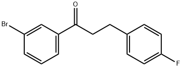 3'-BROMO-3-(4-FLUOROPHENYL)PROPIOPHENONE 结构式