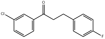 3'-CHLORO-3-(4-FLUOROPHENYL)PROPIOPHENONE 结构式