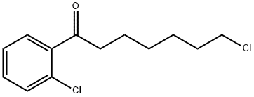 7-氯-1-(2-氯苯基)庚-1-酮 结构式