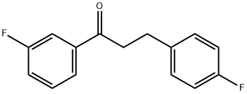 3'-FLUORO-3-(4-FLUOROPHENYL)PROPIOPHENONE 结构式