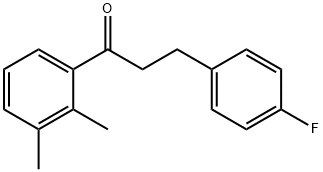 2',3'-DIMETHYL-3-(4-FLUOROPHENYL)PROPIOPHENONE 结构式