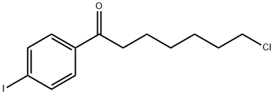 7-CHLORO-1-(4-IODOPHENYL)-1-OXOHEPTANE 结构式