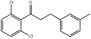 2',6'-DICHLORO-3-(3-METHYLPHENYL)PROPIOPHENONE 结构式