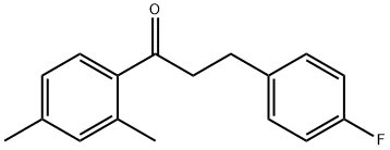 2',4'-DIMETHYL-3-(4-FLUOROPHENYL)PROPIOPHENONE 结构式