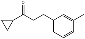 CYCLOPROPYL 2-(3-METHYLPHENYL)ETHYL KETONE 结构式