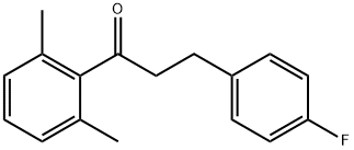 2',6'-DIMETHYL-3-(4-FLUOROPHENYL)PROPIOPHENONE 结构式