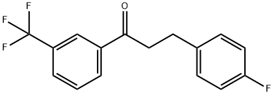 3-(4-FLUOROPHENYL)-3'-TRIFLUOROMETHYLPROPIOPHENONE 结构式