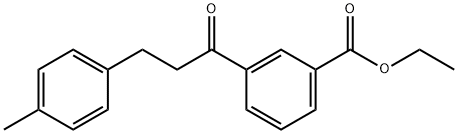 3'-CARBOETHOXY-3-(4-METHYLPHENYL)PROPIOPHENONE 结构式