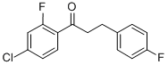 4'-CHLORO-2'-FLUORO-3-(4-FLUOROPHENYL)PROPIOPHENONE 结构式