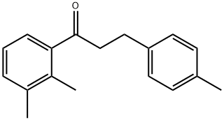 2',3'-DIMETHYL-3-(4-METHYLPHENYL)PROPIOPHENONE 结构式