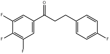 3-(4-FLUOROPHENYL)-3',4',5'-TRIFLUOROPROPIOPHENONE 结构式