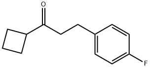 CYCLOBUTYL 2-(4-FLUOROPHENYL)ETHYL KETONE 结构式