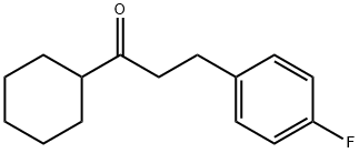 CYCLOHEXYL 2-(4-FLUOROPHENYL)ETHYL KETONE 结构式