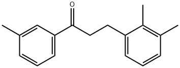 3-(2,3-二甲基苯基)-1-(间甲苯基)丙-1-酮 结构式