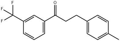 3-(对甲苯基)-1-(3-(三氟甲基)苯基)丙-1-酮 结构式
