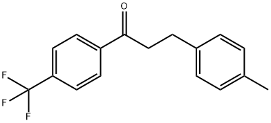 3-(对甲苯基)-1-(4-(三氟甲基)苯基)丙-1-酮 结构式