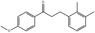 3-(2,3-DIMETHYLPHENYL)-4'-METHOXYPROPIOPHENONE 结构式