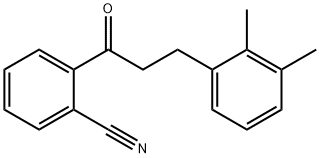 2'-CYANO-3-(2,3-DIMETHYLPHENYL)PROPIOPHENONE 结构式