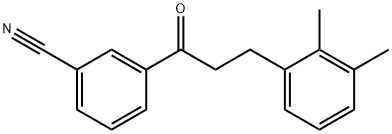 3'-CYANO-3-(2,3-DIMETHYLPHENYL)PROPIOPHENONE 结构式
