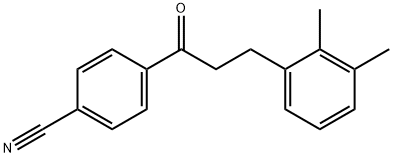 4'-CYANO-3-(2,3-DIMETHYLPHENYL)PROPIOPHENONE 结构式