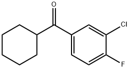 3-CHLORO-4-FLUOROPHENYL CYCLOHEXYL KETONE 结构式