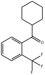 环己基(2-(三氟甲基)苯基)甲酮 结构式