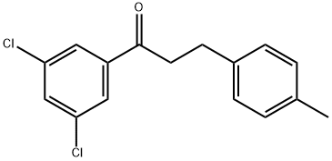 3',5'-DICHLORO-3-(4-METHYLPHENYL)PROPIOPHENONE 结构式