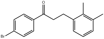 4'-BROMO-3-(2,3-DIMETHYLPHENYL)PROPIOPHENONE 结构式