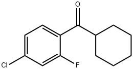 4-CHLORO-2-FLUOROPHENYL CYCLOHEXYL KETONE 结构式