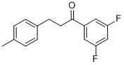 3',5'-DIFLUORO-3-(4-METHYLPHENYL)PROPIOPHENONE 结构式