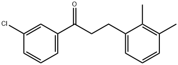 3'-CHLORO-3-(2,3-DIMETHYLPHENYL)PROPIOPHENONE 结构式