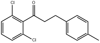 2',6'-DICHLORO-3-(4-METHYLPHENYL)PROPIOPHENONE 结构式