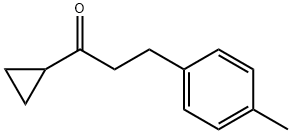 CYCLOPROPYL 2-(4-METHYLPHENYL)ETHYL KETONE 结构式