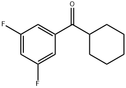 环己基(3,5-二氟苯基)甲酮 结构式