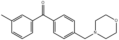 (4-(吗啉甲基)苯基)(间甲苯基)甲酮 结构式