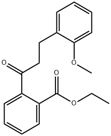 2'-CARBOETHOXY-3-(2-METHOXYPHENYL)PROPIOPHENONE 结构式