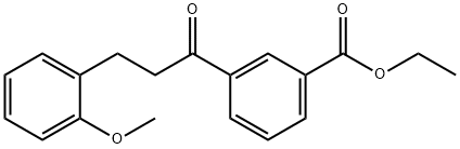 3'-CARBOETHOXY-3-(2-METHOXYPHENYL)PROPIOPHENONE 结构式