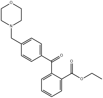 2-CARBOETHOXY-4'-MORPHOLINOMETHYL BENZOPHENONE 结构式