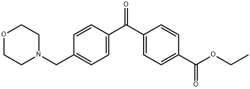 4-CARBOETHOXY-4'-MORPHOLINOMETHYL BENZOPHENONE 结构式