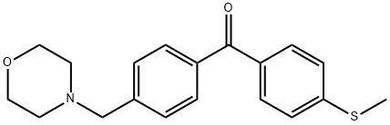 (4-(甲硫基)苯基)(4-(吗啉代甲基)苯基)甲酮 结构式