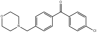 4-CHLORO-4'-MORPHOLINOMETHYL BENZOPHENONE 结构式