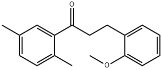 2',5'-DIMETHYL-3-(2-METHOXYPHENYL)PROPIOPHENONE 结构式