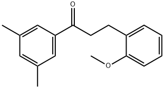 3',5'-DIMETHYL-3-(2-METHOXYPHENYL)PROPIOPHENONE 结构式