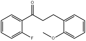 2'-FLUORO-3-(2-METHOXYPHENYL)PROPIOPHENONE 结构式