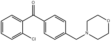 (2-氯苯基)(4-(吗啉代甲基)苯基)甲酮 结构式