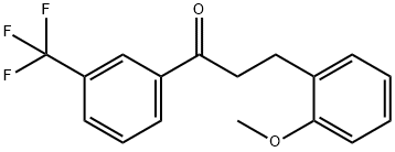 3-(2-METHOXYPHENYL)-3'-TRIFLUOROMETHYLPROPIOPHENONE 结构式