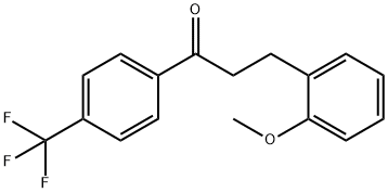 3-(2-甲氧基苯基)-1-(4-(三氟甲基)苯基)丙-1-酮 结构式