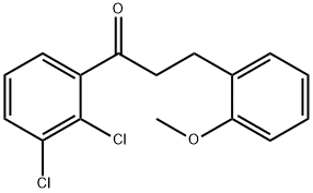 2',3'-DICHLORO-3-(2-METHOXYPHENYL)PROPIOPHENONE 结构式