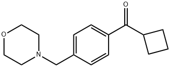 CYCLOBUTYL 4-(MORPHOLINOMETHYL)PHENYL KETONE 结构式