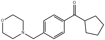 CYCLOPENTYL 4-(MORPHOLINOMETHYL)PHENYL KETONE 结构式